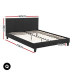 Bed Frame Queen Size Charcoal NEO