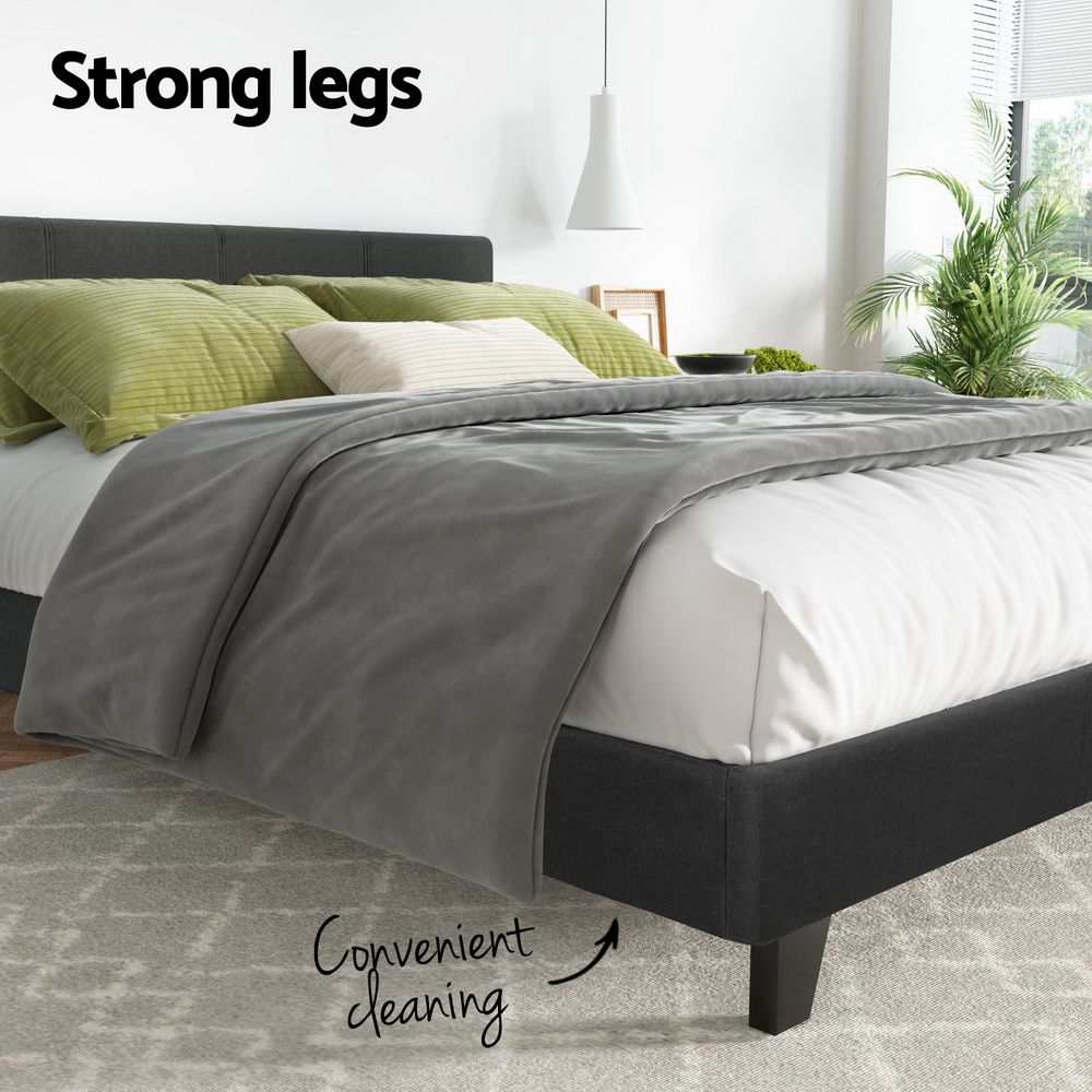 Bed Frame Queen Size Charcoal NEO