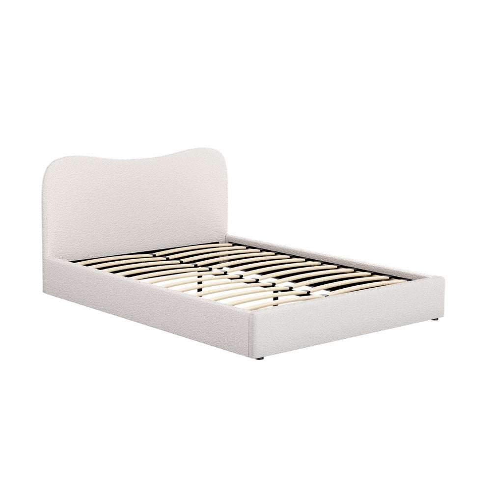 Bed Frame Queen Size Boucle DARA