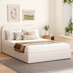 Bed Frame Queen Size Boucle DARA