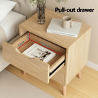 Double Bed Frame with Storage and Bedside Table Set Tufted Linen Gas Lift Bed Base and 2-Drawer Nightstand