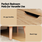 Double Bed Frame with Storage and Bedside Table Set Tufted Linen Gas Lift Bed Base and 2-Drawer Nightstand