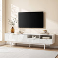 Modern  TV Unit Entertainment Unit Storage Cabinet Drawer 200cm White