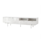 Modern  TV Unit Entertainment Unit Storage Cabinet Drawer 200cm White