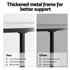 Nesting Coffee Table Set of 2 Marble Effect