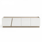 Modern TV Unit Storage Cabinet Living Room Furniture White & Oak