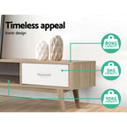 Modern Scandinavian TV Cabinet Entertainment Unit 180cm Oak