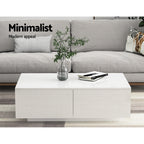 Artiss Coffee Table 4 Drawers White Trevi