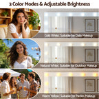 Artiss Dressing Table Vanity Desk Set LED Bulbs RGB Light White