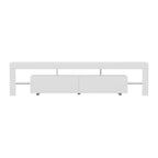 Artiss TV Cabinet Entertainment Unit Stand RGB LED Gloss Furniture 200cm White
