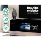 Entertainment Unit TV Cabinet LED 130cm Black