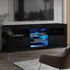 Entertainment Unit TV Cabinet LED 160cm Black