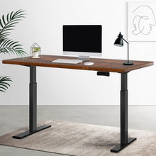 Load image into Gallery viewer, Artiss Standing Desk Motorised Dual Motor Walnut 140CM
