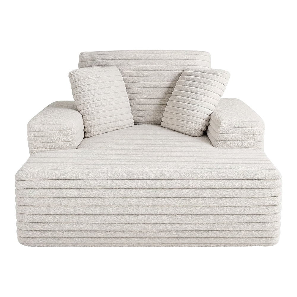 Sofa Bed Lounge Chair Recliner Couch Reading Chairs Sleeper Cloud Sofas Faux Fur Fabric