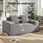 2 Seater Sofa Loveseat Sofas Bed Couch No Assembly Corduroy Small Couches Apartement