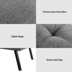 Sofa Bed Convertible 3 Seater Couch Recliner Lounge Chair Fabric Grey