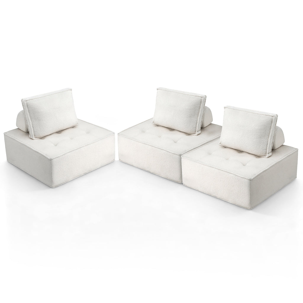 3 Floor Sofa Lounge Chair with Pillow