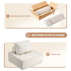 Floor Sofa Lounge Chair 5 Seater with Pillow