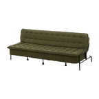 Sofa Bed, 1.9m 3-Seater Soft Innerspring Adjustable Couch Futon Chair for Apartment Dorm Living Room Office Study Bedroom, Green