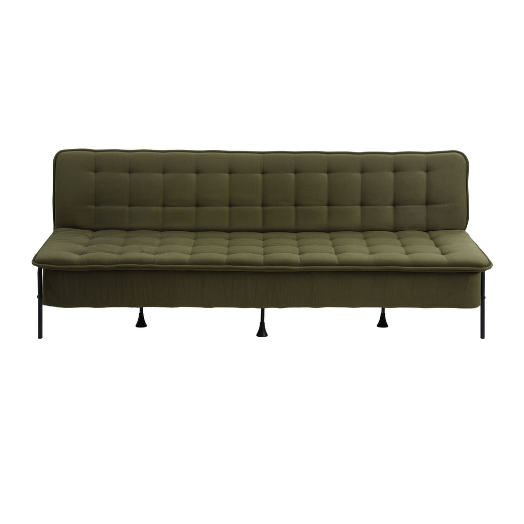 Sofa Bed, 1.9m 3-Seater Soft Innerspring Adjustable Couch Futon Chair for Apartment Dorm Living Room Office Study Bedroom, Green