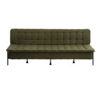 Sofa Bed, 1.9m 3-Seater Soft Innerspring Adjustable Couch Futon Chair for Apartment Dorm Living Room Office Study Bedroom, Green