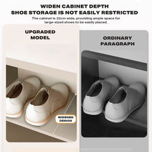 Load image into Gallery viewer, White Shoe Storage Spacious Entryway Shoe Cabinet with 3 Door Ample Household Storage
