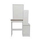 Dressing Table LED Makeup Mirror Stool Set Vanity Desk With Drawer Lighted