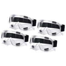 Load image into Gallery viewer, 4X Clear Protective Eye Glasses Safety Windproof Lab Goggles Eyewear
