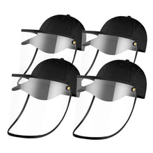 Load image into Gallery viewer, 4X Outdoor Protection Hat Anti-Fog Pollution Dust Protective Cap Full Face HD Shield Cover Kids Black
