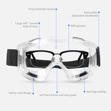 Load image into Gallery viewer, Clear Protective Eye Glasses Safety Windproof Lab Goggles Eyewear
