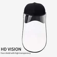 Load image into Gallery viewer, 2X Outdoor Protection Hat Anti-Fog Pollution Dust Protective Cap Full Face HD Shield Cover Adult Black/White
