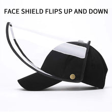 Load image into Gallery viewer, Outdoor Protection Hat Anti-Fog Pollution Dust Protective Cap Full Face HD Shield Cover Adult Black
