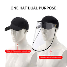 Load image into Gallery viewer, 10X Outdoor Protection Hat Anti-Fog Pollution Dust Protective Cap Full Face HD Shield Cover Adult Black
