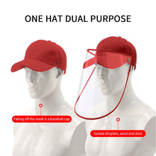Load image into Gallery viewer, 4X Outdoor Protection Hat Anti-Fog Pollution Dust Protective Cap Full Face HD Shield Cover Kids Red
