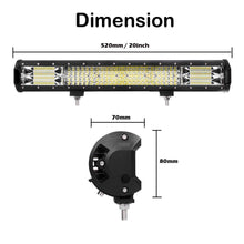 Load image into Gallery viewer, 20 inch Philips LED Light Bar Quad Row Combo Beam 4x4 Work Driving Lamp 4wd - Oceania Mart

