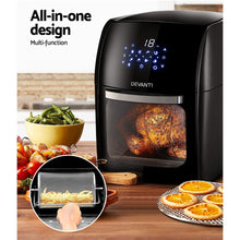 Load image into Gallery viewer, Devanti 12L Air Fryer LCD Digital Low Oil Deep Frying Oven Healthy Kitchen Cooker
