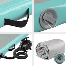 Load image into Gallery viewer, Everfit GoFun 3X1M Inflatable Air Track Mat with Pump Tumbling Gymnastics Green
