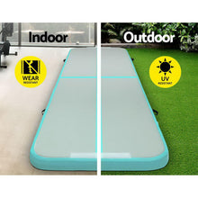 Load image into Gallery viewer, Everfit GoFun 3X1M Inflatable Air Track Mat with Pump Tumbling Gymnastics Green
