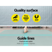 Load image into Gallery viewer, Everfit GoFun 4X1M Inflatable Air Track Mat Tumbling Floor Home Gymnastics Green
