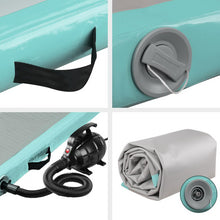 Load image into Gallery viewer, Everfit GoFun 4X1M Inflatable Air Track Mat with Pump Tumbling Gymnastics Green
