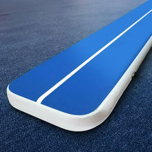 Load image into Gallery viewer, 4m x 1m Inflatable Air Track Mat 20cm Thick Gymnastic Tumbling Blue And White - Oceania Mart
