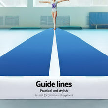 Load image into Gallery viewer, 5m x 1m Inflatable Air Track Mat 20cm Thick Gymnastic Tumbling Blue And White - Oceania Mart
