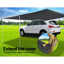 Load image into Gallery viewer, Car Shade Awning Extension 3 x 2M - Charcoal Black - Oceania Mart

