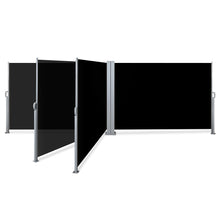 Load image into Gallery viewer, Instahut 1.8X6M Retractable Side Awning Garden Patio Shade Screen Panel Black - Oceania Mart
