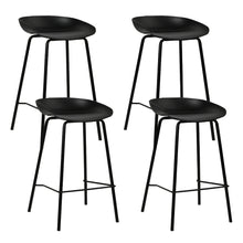 Load image into Gallery viewer, Artiss Set of 4 Metal Bar Stools - Black
