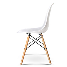 Load image into Gallery viewer, Artiss Set of 2 Retro Beech Wood Dining Chair - White
