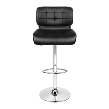 Load image into Gallery viewer, Artiss Set of 2 PU Leather Gas Lift Bar Stools - Black and Chrome
