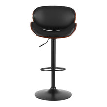 Load image into Gallery viewer, Artiss Kitchen Bar Stools Swivel Gas Lift Wooden Stool Metal Black Barstools
