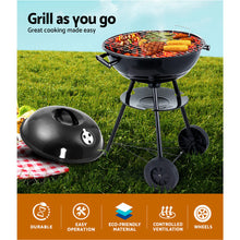 Load image into Gallery viewer, Grillz Charcoal BBQ Smoker Drill Outdoor Camping Patio Wood Barbeque Steel Oven
