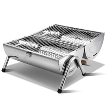 Load image into Gallery viewer, Grillz Portable BBQ Drill Outdoor Camping Charcoal Barbeque Smoker Foldable
